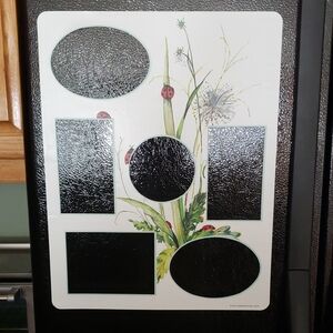 Magnectic Collage Photo Frame With Ladybug Theme - Holds 5 Photos
